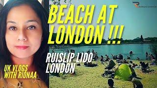 Ruislip Lido Beach London |  London Vlog / UK Tour #PlacestoVisitInLondon