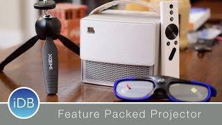 Aurora CC Portable HD Projector Supports AirPlay Mirroring, Built-in Apps, & Much More