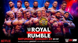 WWE 2K25: 30 Man Royal Rumble Match Epic Gameplay | Royal Rumble Concept