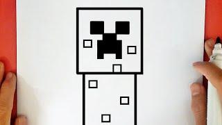 HOW TO DRAW A CREEPER FROM MINECRAFT