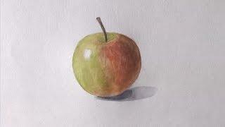 Уроки рисования. Как нарисовать ЯБЛОКО !how to draw an apple | Art School