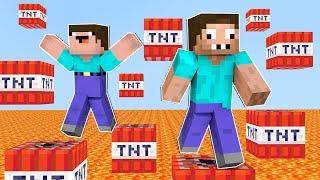 НУБ И ПРО ПРОХОДЯТ ПАРКУР ИЗ ТНТ В МАЙНКРАФТ ! НУБИК И ТРОЛЛИНГ ЛОВУШКА В MINECRAFT Дак Плей