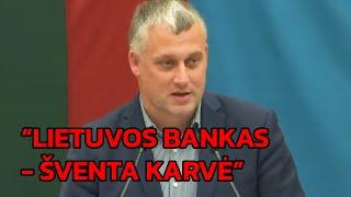 Ąžuolas apie biudžetą: "Lietuvos Bankas - Šventa Karvė" 