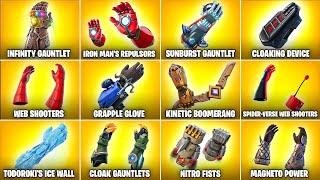 Evolution of Mythic Gauntlets, Weapons & Items in Fortnite (Chapter 1 Season 4 - Chapter 5 Season 3)