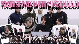 [Русская озвучка by Ayka] Реакция Stray Kids на клип "락 (樂) (LALALALA)"