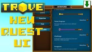 New Quest Window! (Adventures Window) Trove Adventures PTS