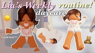 Lia's Weekly Daycare Morning Routine! | Roblox Berry Avenue Roleplay