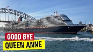 LIVE:  Cunard Queen Anne's GRAND Departure! (Sydney) MUST WATCH!