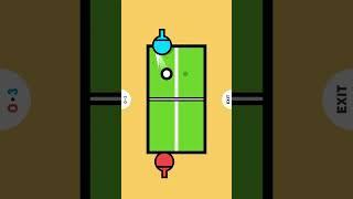 Playing 2 Players Tennis Table ASMR GAME #asmr #games #relaxing