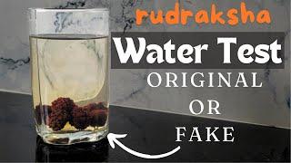 How to test Rudraksha original or fake by WATER?