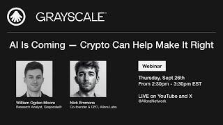 Live Webinar: AI is Coming — Crypto Can Help Make it Right