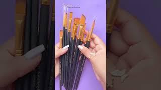 My painting brush set and how I use these #Shorts