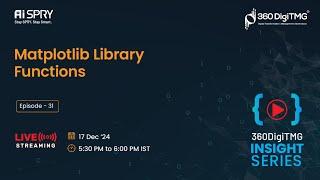 Matplotlib Library Functions | 360DigiTMG