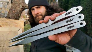 Ninjas Would Love these (INSANE Penetration) 3 New Throwing Knives