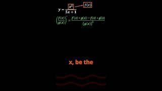 QUOTIENT RULE MADE EASY #shorts