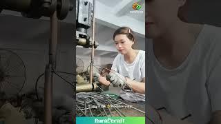 Girl Boss Welders!  Making Metal Rings & Sparks! #weldinglife #factorygirl #skills #badasswomen