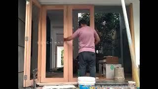 Bifold wooden doors (Sliding folding doors)