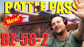 BZ-58-2: NEW BATTLE PASS REWARD TANK! | World of Tanks