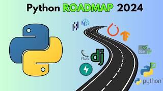 Python Programming ROADMAP :How to Become a PYTHON Developer (2024)