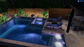 Enderle Pool - Designed by Mike Livingston - Cody Pools