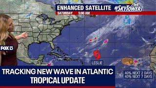 Newly developed wave in eastern Atlantic