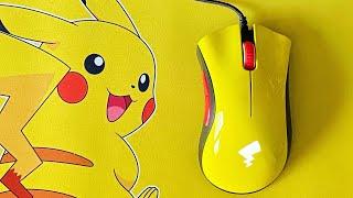 Razer x Pokemon Pikachu Deathadder Mouse & Mouse pad Unboxing & Review