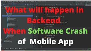 What will happen when Software Crash in Android Studio Logcat Error