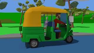 Green rickshaw and a trip around India - Educational trip and show of India