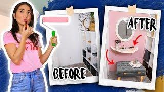 LOFT PROJECT #15: MAKEUP BEAUTY CORNER: EPOXY RESIN TABLE | MAKEUP STORAGE BENCH