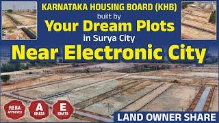 Karnataka Housing Board (#khb) Land Owner Share Sites in Surya City Near Bannerghatta Rd: 7411554412