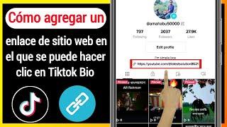 COMO PONER UN LINK EN TU BIOGRAFIA DE TIKTOK | Cómo PONER MI ENLACE en mi perfil de TikTok