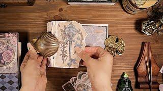 Decorating Alice Themed Journal 2pages journaling asmr sounds