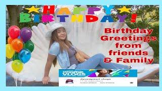 DYOZAPEARL VLOGS BIRTHDAY GREETINGS FROM YOUTUBE FRIENDS & FAMILY #dyozapearlvlogs