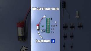 DIY 3.3 V Power Bank from Reused Lithium Cells #shorts #diy