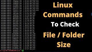 How to check File and Folder size in Linux - Mount point size too #TheSAPBasis