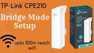 TP-Link CPE210 Bridge Mode Configuration | TP-Link CPE210 Bridge Setup #horizoninfotech