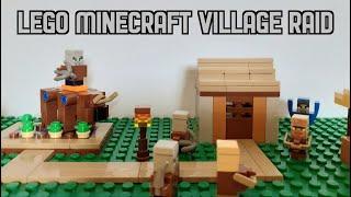 ||LEGO MINECRAFT MICRO SCALE VILLAGE RAID|| [Stop motion]