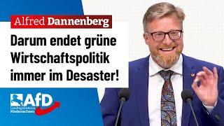 Darum endet grüne Wirtschaftspolitik immer im Desaster! – Alfred Dannenberg (AfD)