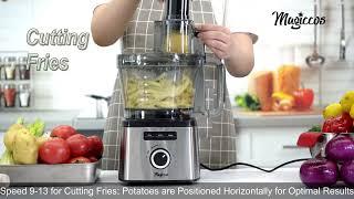 How to Cut Longer Fries with Magiccos FP425 Food Processor