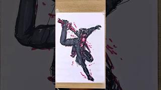 stickman to titan samurai speakerman speed drawing #shorts #drawing #skibiditoilet