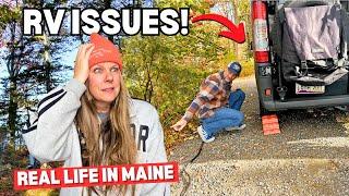 RV Water Leak Disaster...What We Learned the Hard Way! (Crossing into Maine)