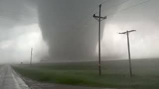 INSANE VIOLENT #TORNADO intercept and search and rescue east of Jamestown, North Dakota.