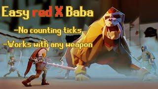 Easy way to red-X Baba - No counting ticks!