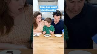 Trying the cookie challenge with our son Luke | Ballinger Family #cookiechallenge #sharingchallenge