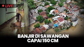 Banjir di Perumahan Asri Sawangan Depok, Tinggi Air Capai 1,5 Meter