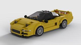 LEGO Honda NSX MOC -(With pop-up headlights!) - Free Instruction