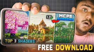 Top 3 *NEW* Best Shaders For Minecraft PE 1.21+ | Render Dragon Shaders For Mcpe..