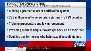 ‘Forgotten crime victims’: 7 steps Iowa attorney general taking to help domestic abuse survivors