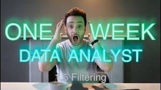 Become a Data Analyst In ONE WEEK (1.5 Excel Basics | Filtering)