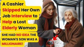 She Skipped Her Own Job Interview to Help a Lost Elderly Woman Woman's Son Was a Millionaire!